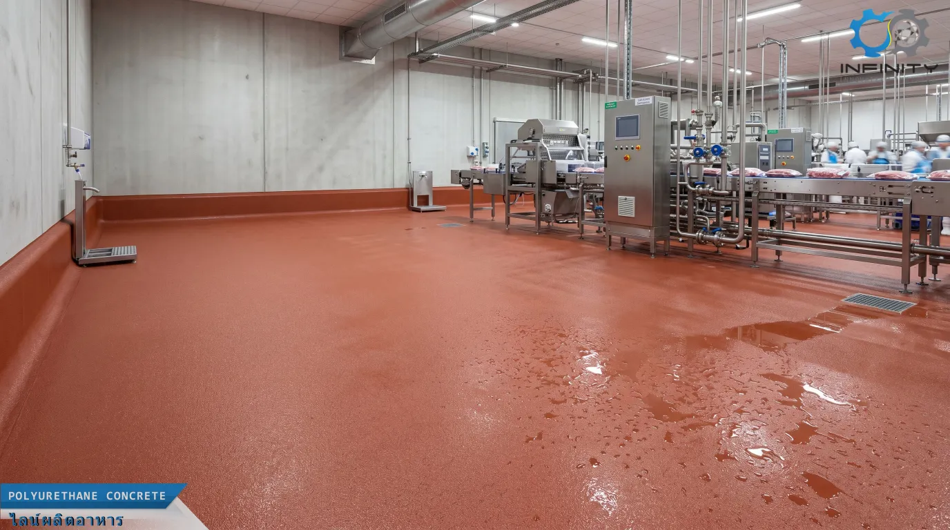 ทำไมโรงงานอาหารและเครื่องดื่มยุคนี้ "ต้อง" ใช้พื้น PU Concrete?